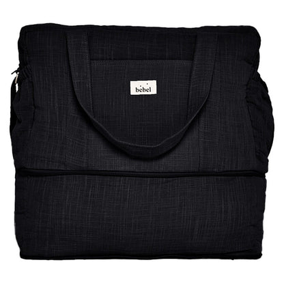 Sac à Langer Effet Lin 24/48H - Réglisse BEBEL