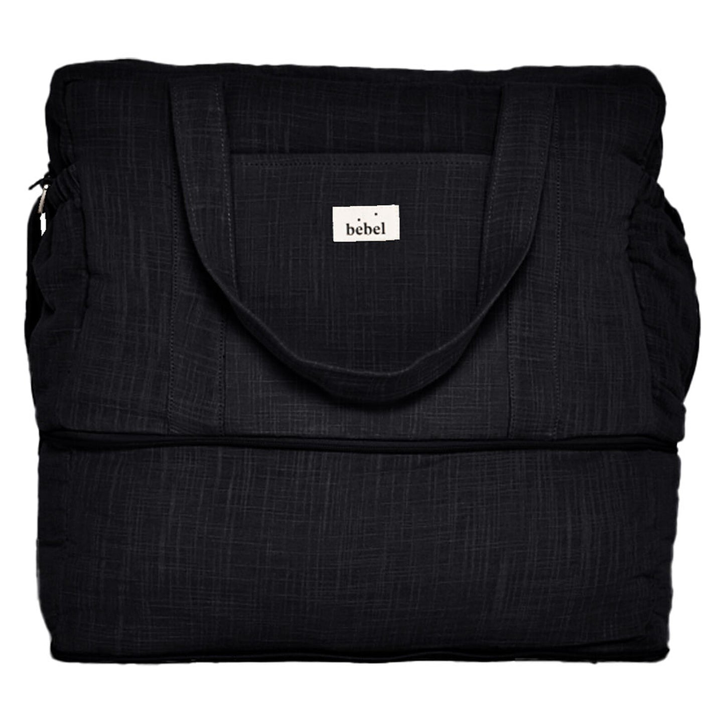 Sac à Langer Effet Lin 24/48H - Réglisse BEBEL
