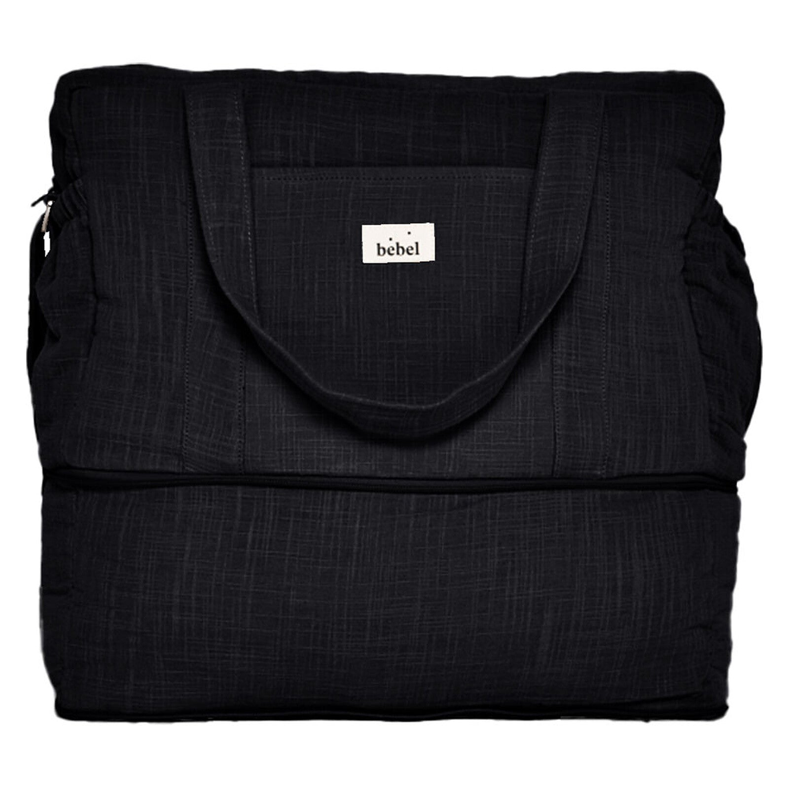 Sac à Langer Effet Lin 24/48H - Réglisse BEBEL