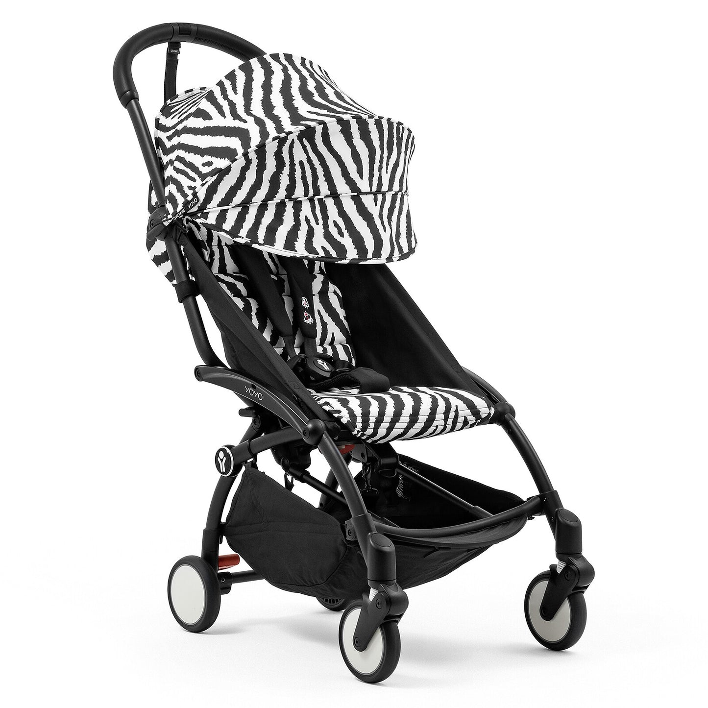 Poussette YOYO³ 6+ Chassis Noir - Zebra Stokke