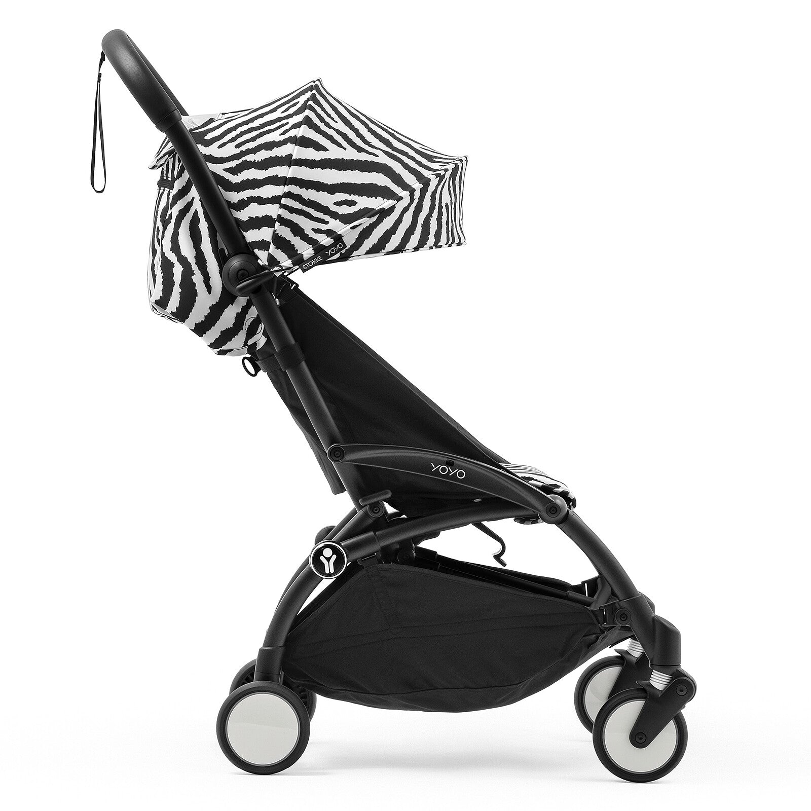 Poussette YOYO³ 6+ Chassis Noir - Zebra Stokke