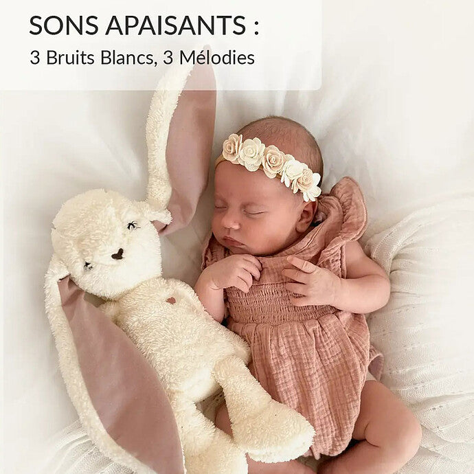Peluche Veilleuse Bouillotte Sèche Lapin - Ecru myHummy