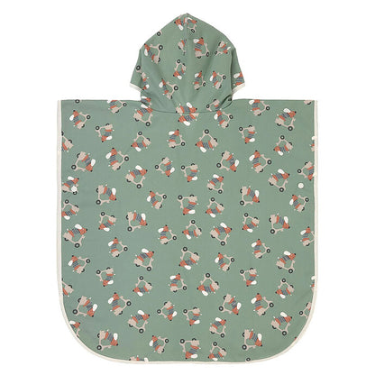 Poncho de Plage Scooter Chien Vert - 12/36 Mois  LÄSSIG