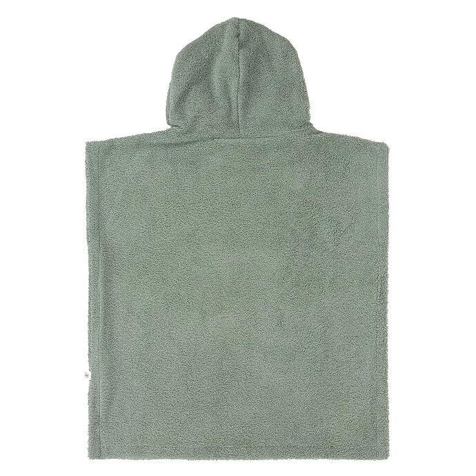 Poncho Surf en Terry Vert - 3/6 Ans LÄSSIG
