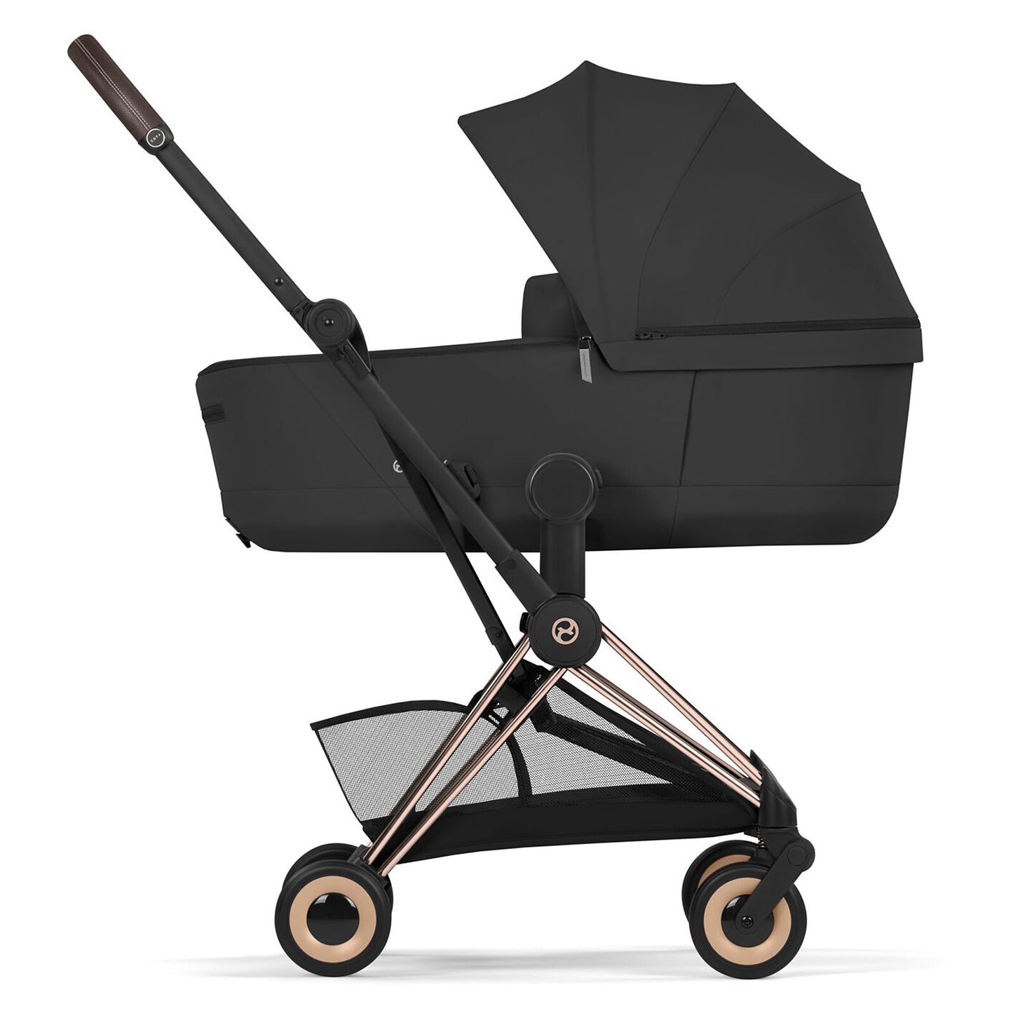 Pack Poussette Coyä Confort 2026 Rosegold + Nacelle - Sepia Black Cybex