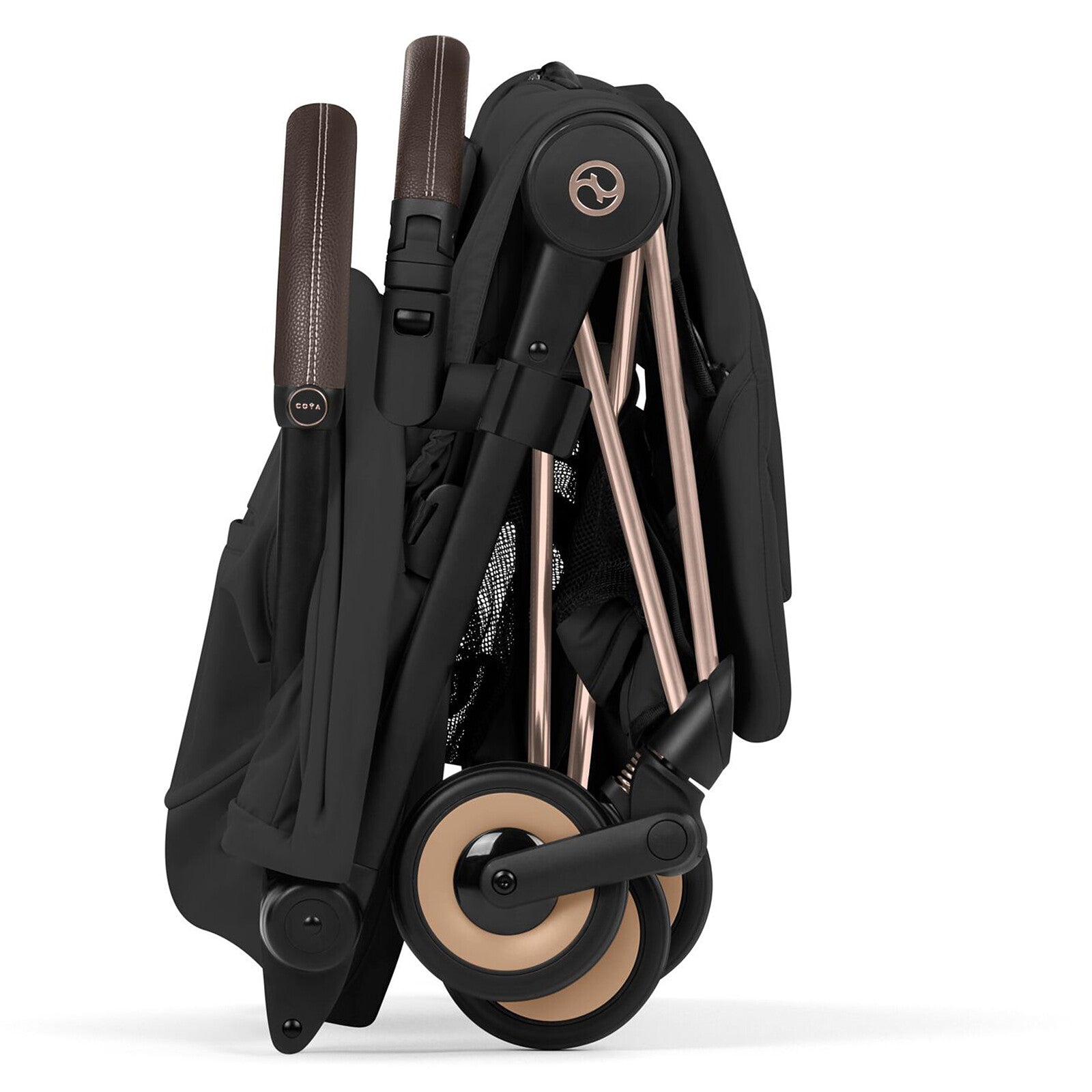 Pack Poussette Coyä Confort 2026 Rosegold + Nacelle - Sepia Black pas cher