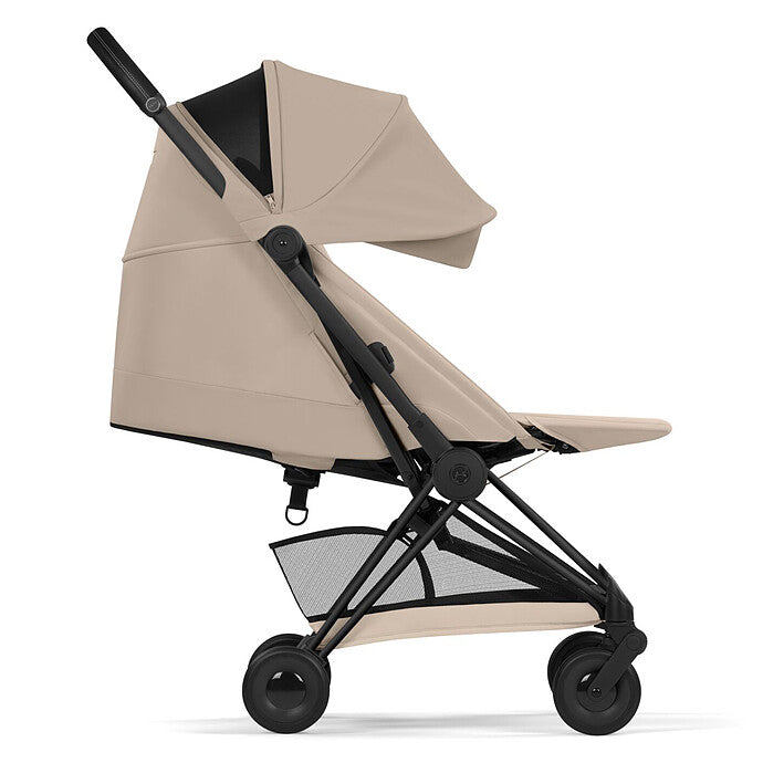 Pack Poussette Coyä Confort 2026 Matt Black + Nacelle - Cozy Beige