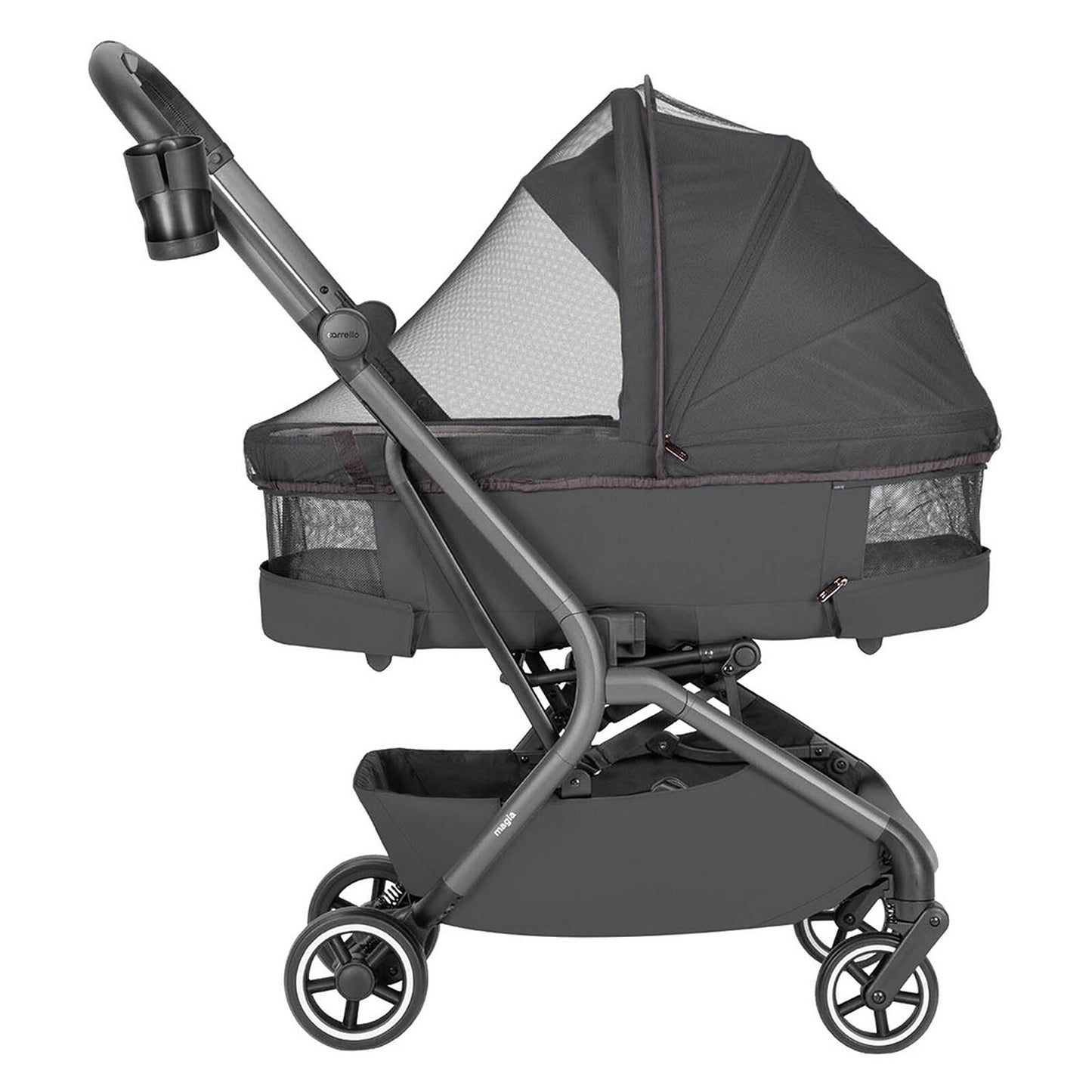 Poussette et Nacelle Pliable Magia - Elm Grey pas cher
