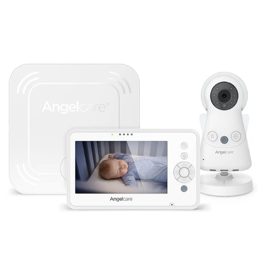 Babyphone vidéo Angelcare AC25 avec écran couleur 4,3 pouces