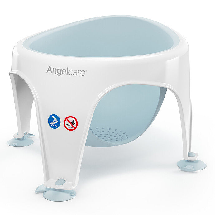 alt="Anneau de bain Angelcare bleu avec ventouses antidérapantes" 1