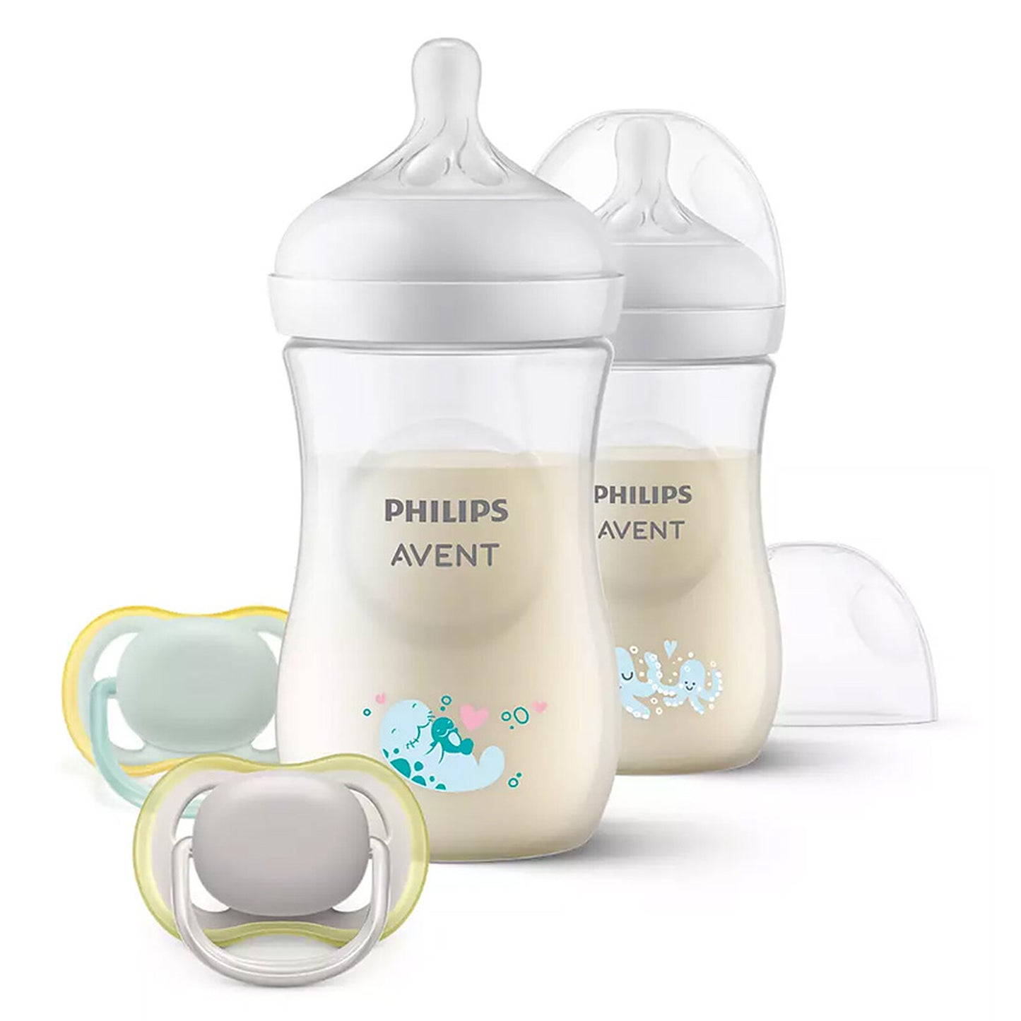 Coffret Philips Avent Natural Response 2×260ml avec sucette
