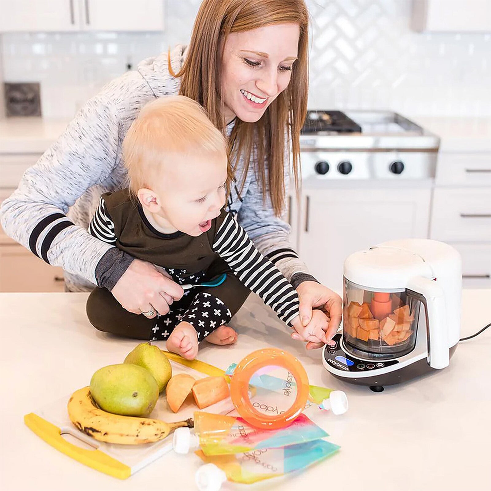 Utilisation du Baby Brezza Food Maker pour repas bébé
