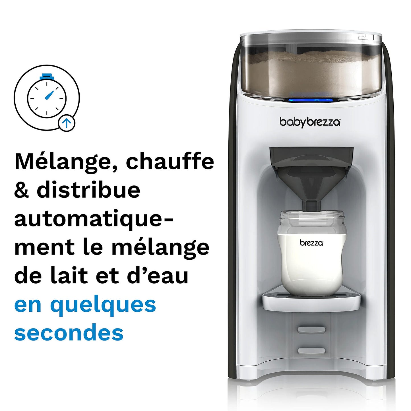 Baby Brezza Formula Pro Advanced mélange et chauffe le biberon
