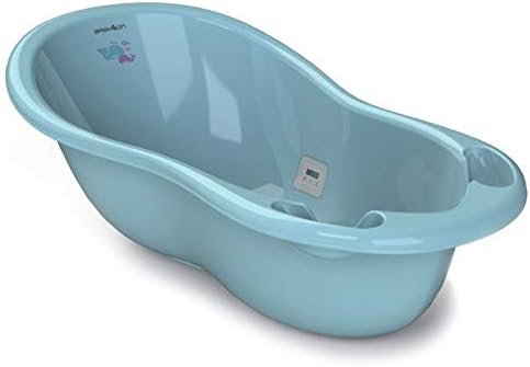 alt="Baignoire bébé BABYLON Shuttle bleu 0-36 mois vue complète" 1