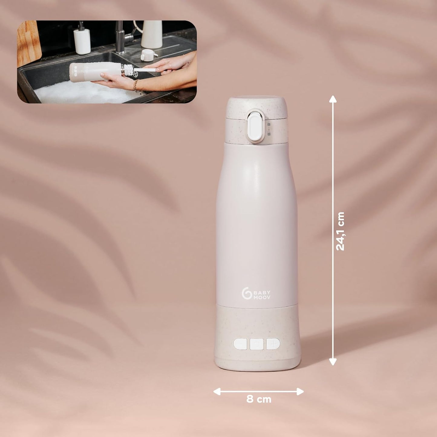 Babymoov Moov & Feed – vue d’ensemble du chauffe-biberon
