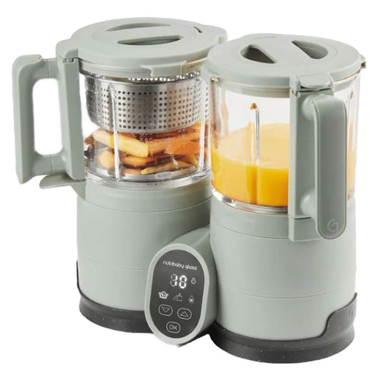 Robot cuiseur bébé Babymoov Nutribaby Glass avec cuve en verre
