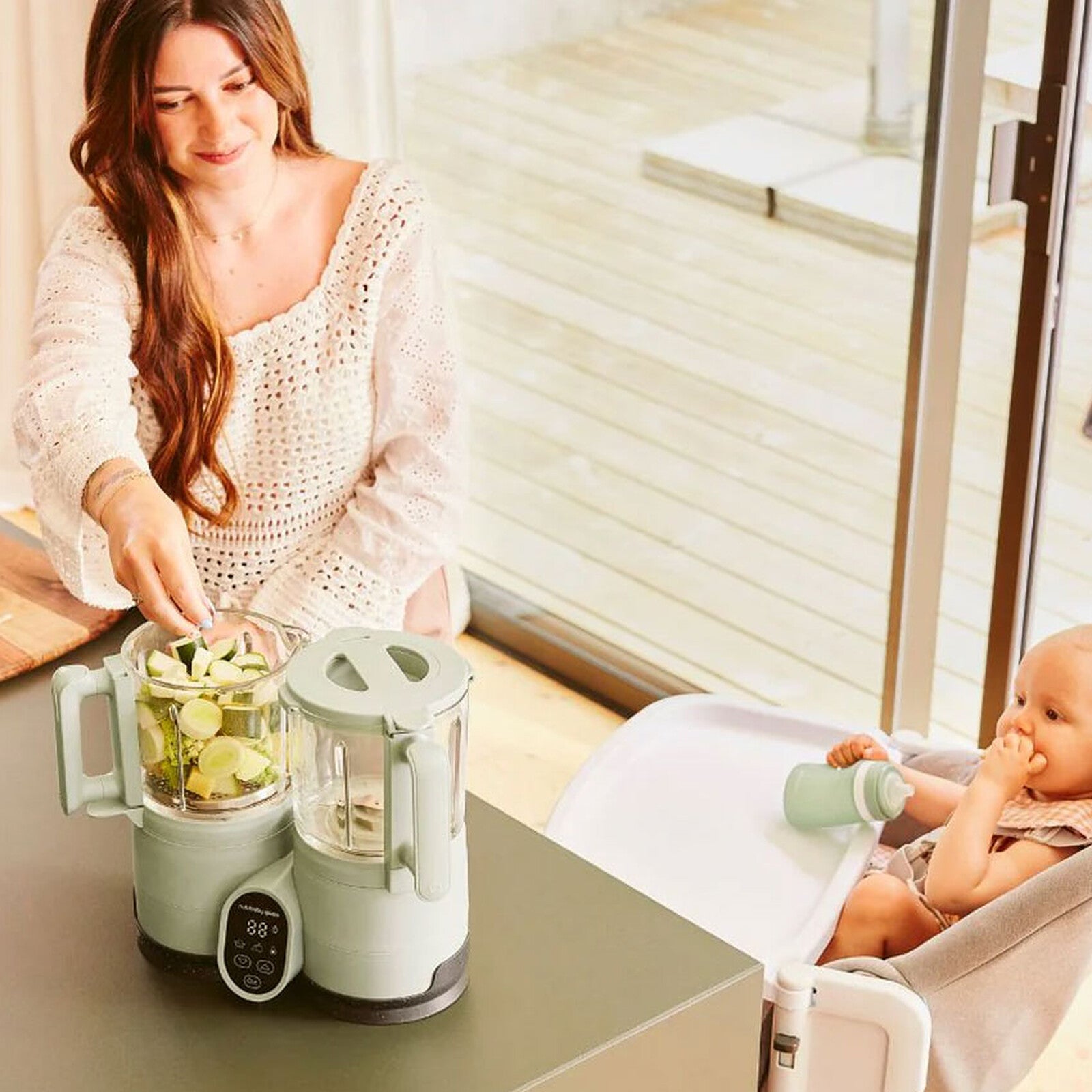 Utilisation du robot cuiseur bébé Babymoov Nutribaby Glass au quotidien
