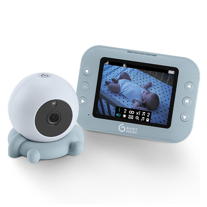 babyphone babymoov yoo roll écran 3.5 pouces vue complète 1