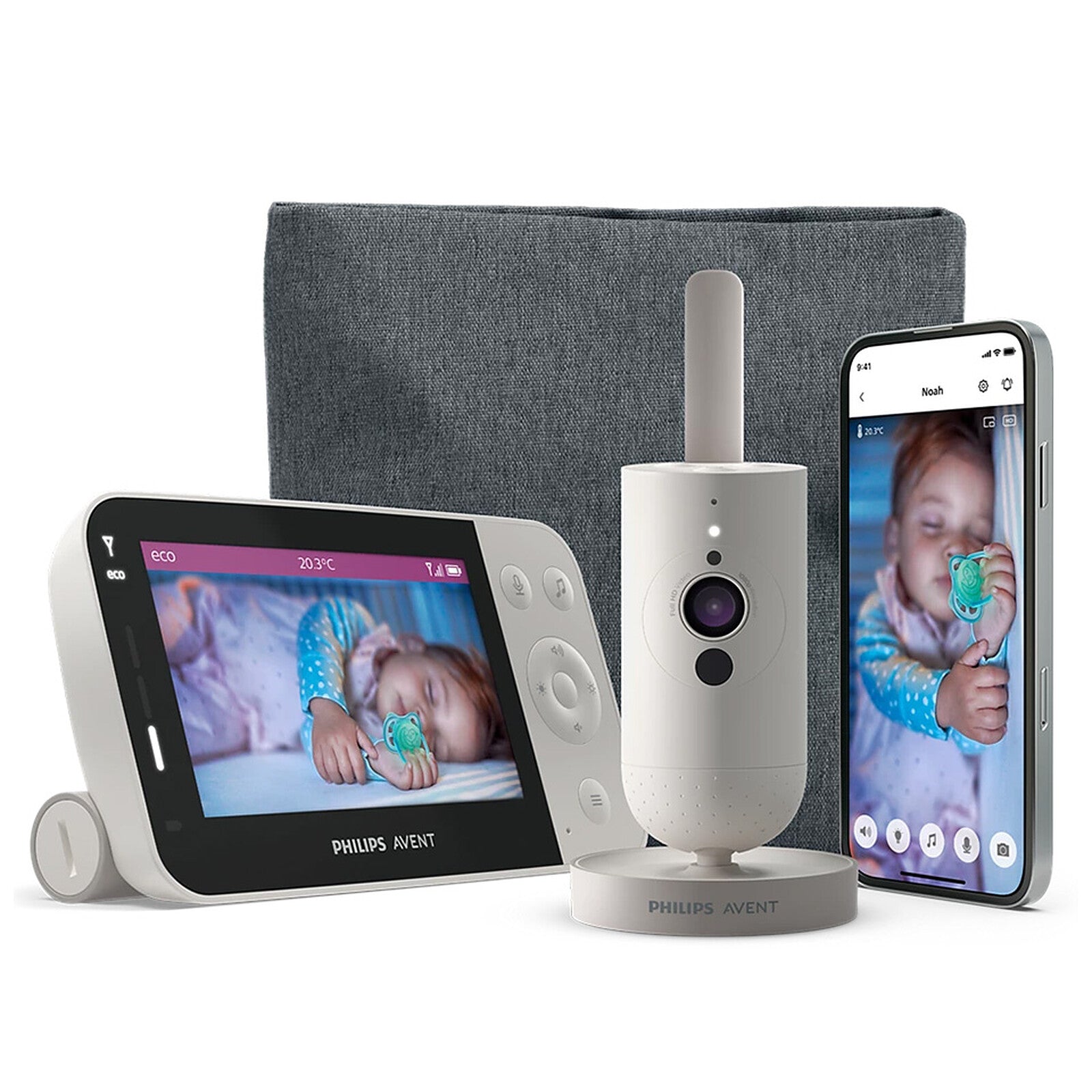 babyphone philips avent scd953 connecté vue complète 1