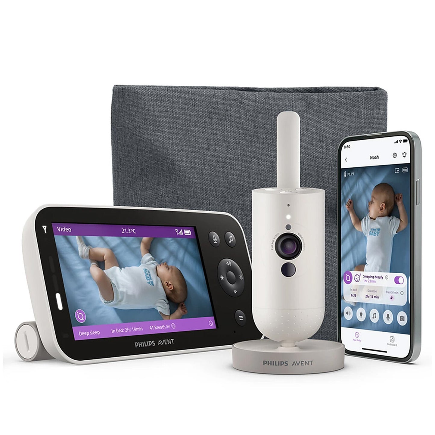 babyphone philips avent scd971 écran 5 pouces vue complète 1