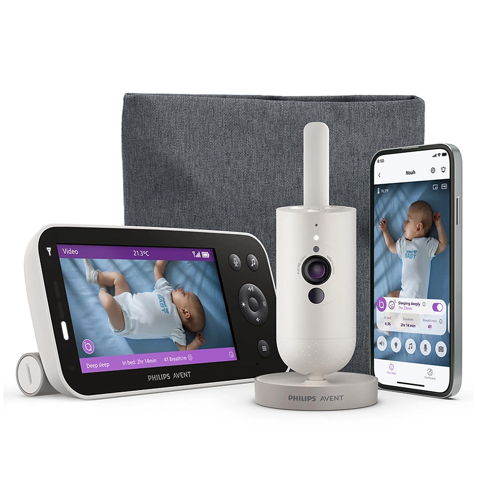 babyphone philips avent scd971 écran 5 pouces vue complète 1