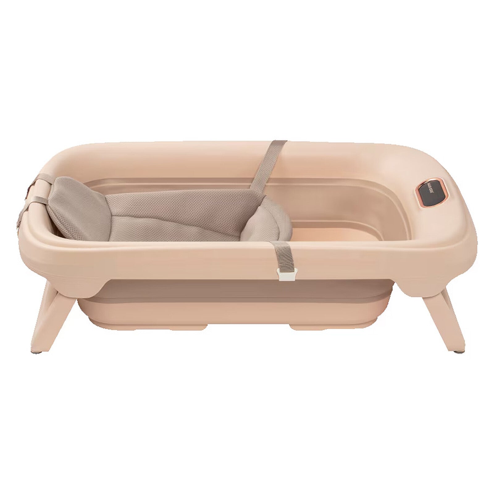 ALT : Détail du thermomètre HighSense de la baignoire Indigo Plus, affichage lumineux.
