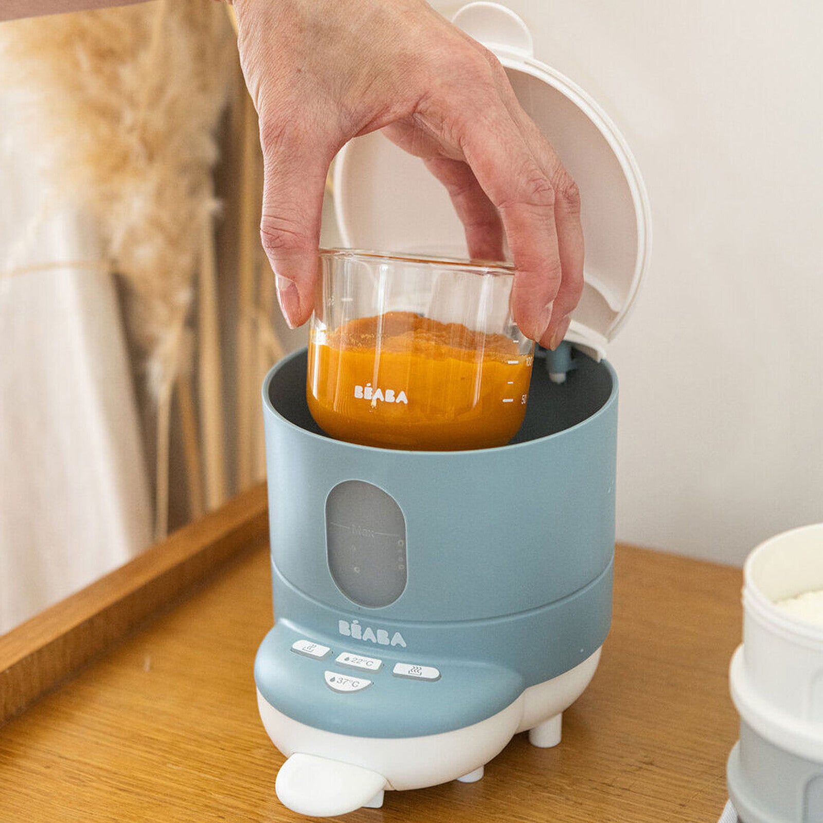 Fonction bain-marie pour petits pots – BÉABA Bib’expresso New
