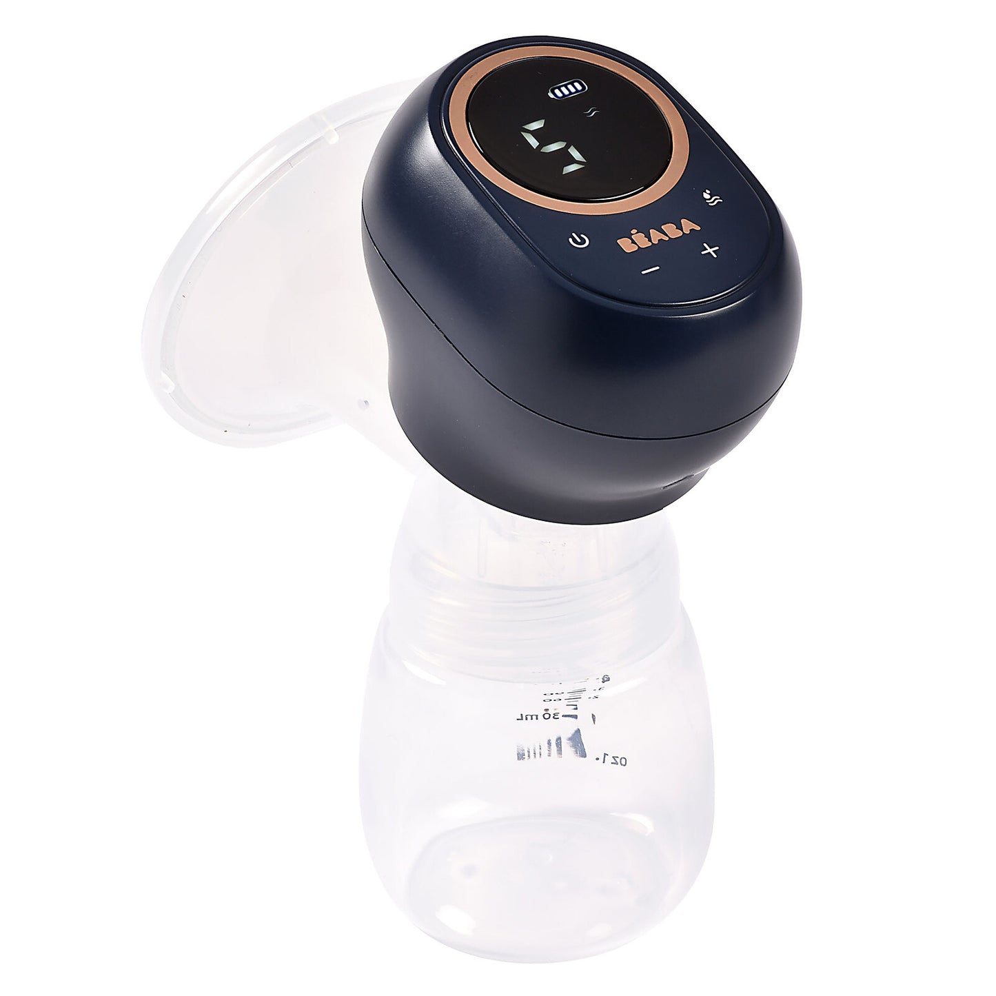  ALT : Tire-lait électrique simple BÉABA Night Blue – design compact et élégant