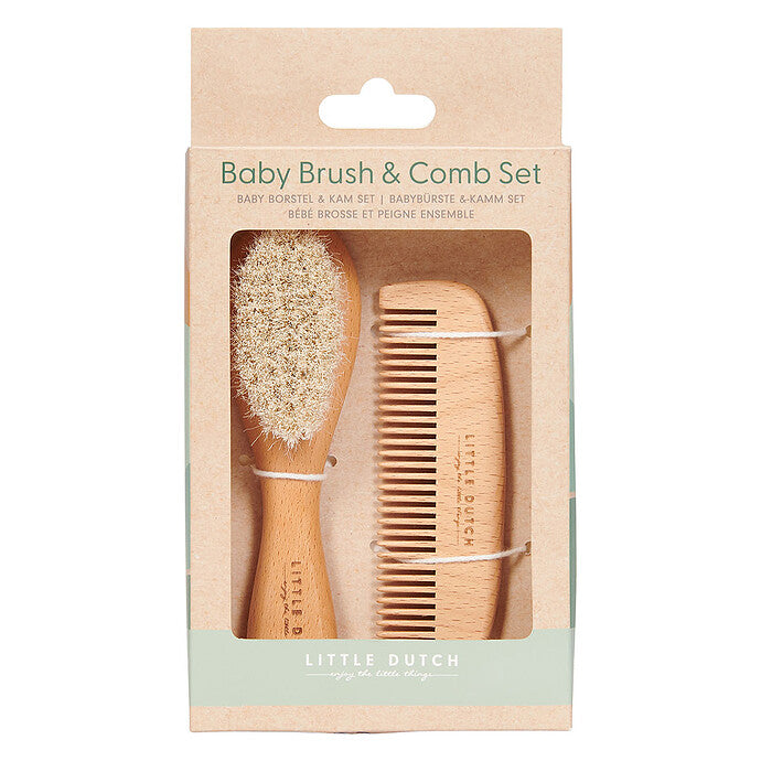 brosse peigne bebe Little Dutch couleurs naturel 1