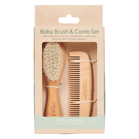 brosse peigne bebe Little Dutch couleurs naturel 1