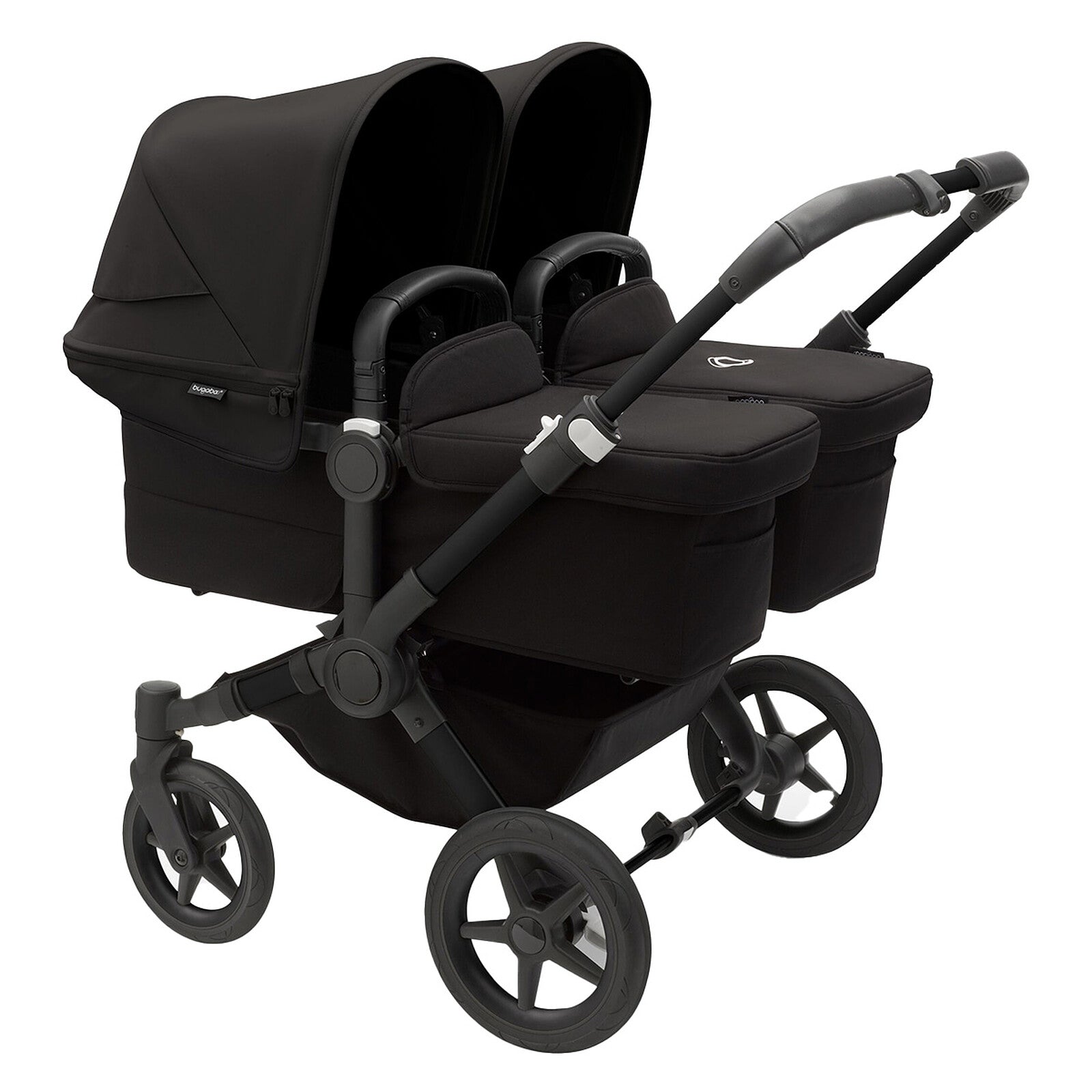 Poussette double Bugaboo Donkey 5 Twin – coloris Midnight Black vue avant