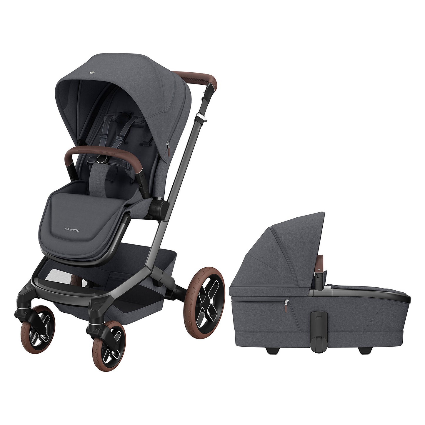 Pliage d’une main Bugaboo Fox 5 compact et pratique
