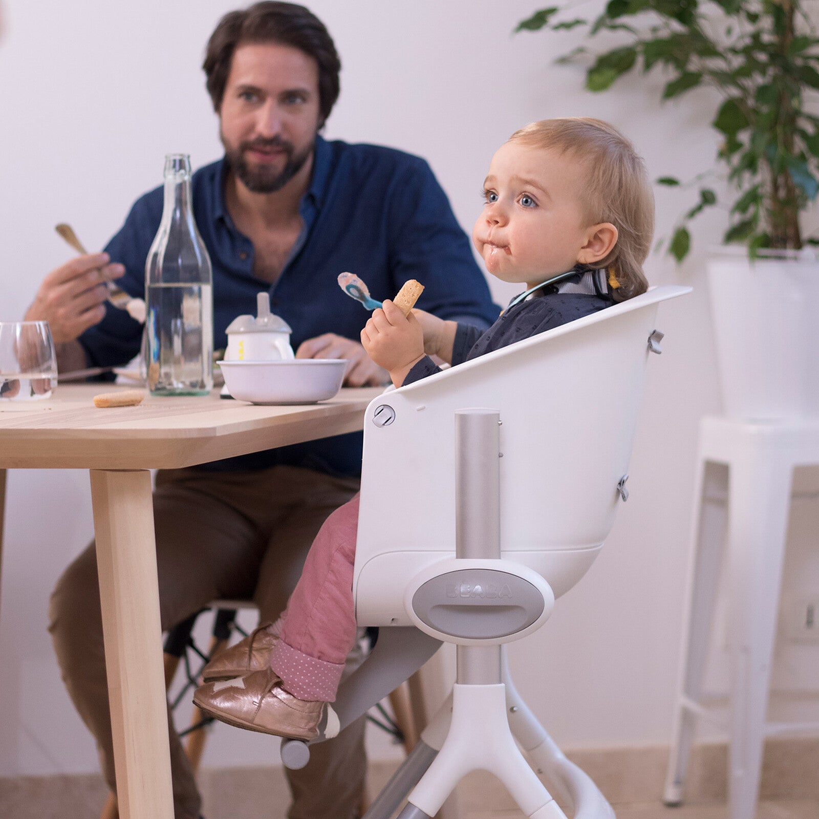 Chaise haute Béaba Up & Down reglable avec tablette repas
