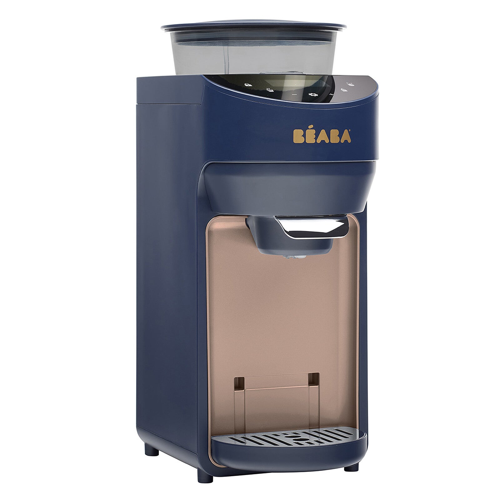 Chauffe-biberon BÉABA Milkéo Plus Night Blue, préparation automatique du lait pour bébé.