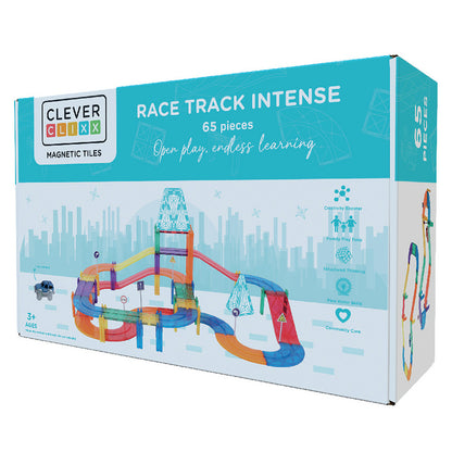 Jeu de construction Cleverclixx Kit Circuit de Couleurs Vives vue de face