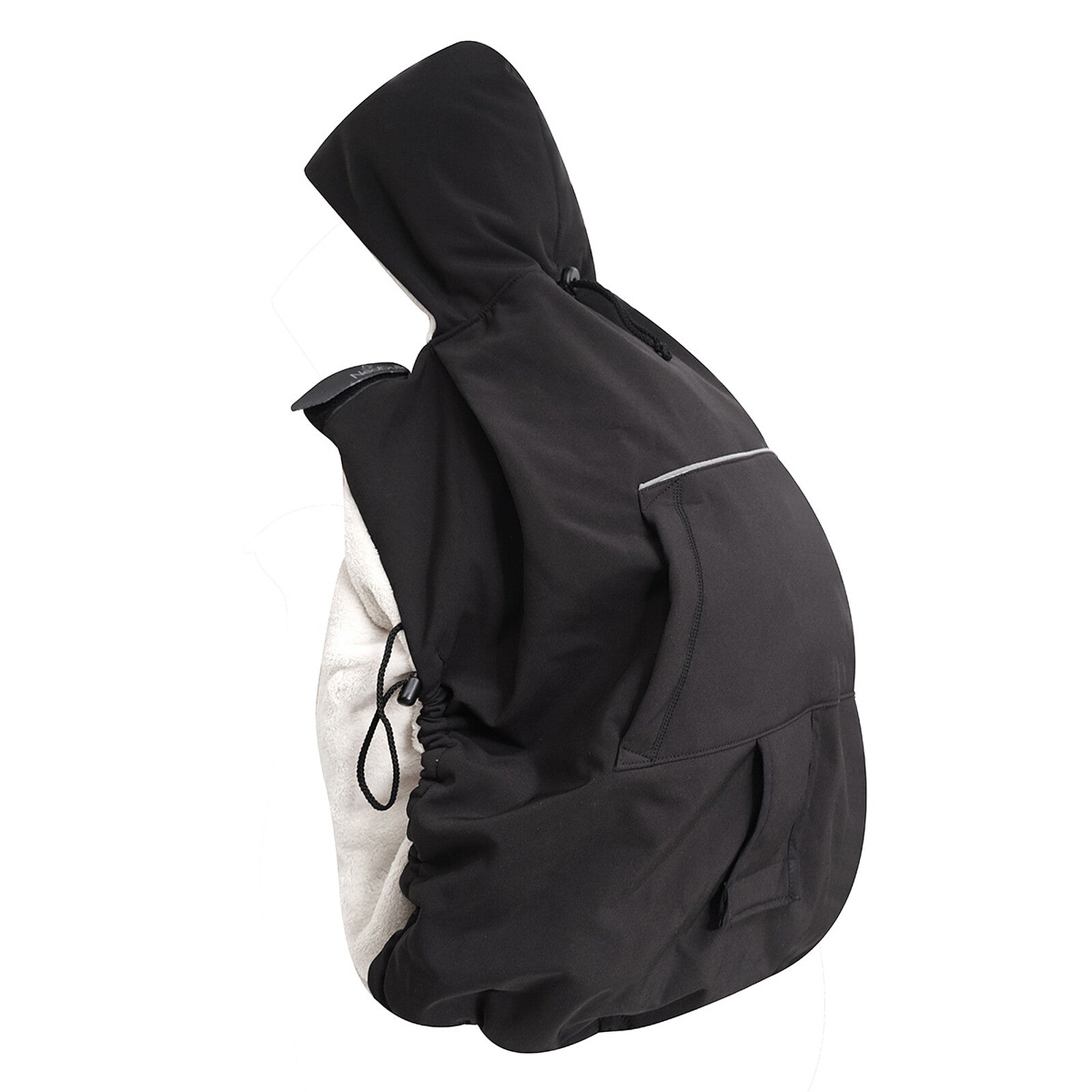 Couverture de portage universelle 3-en-1 Neobulle noire avec intérieur polaire