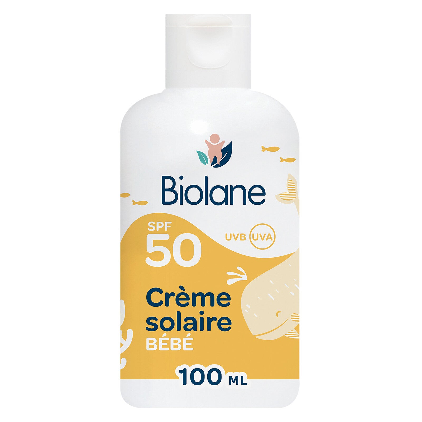 Crème Solaire SPF50 Format Voyage - 100 ml Biolane