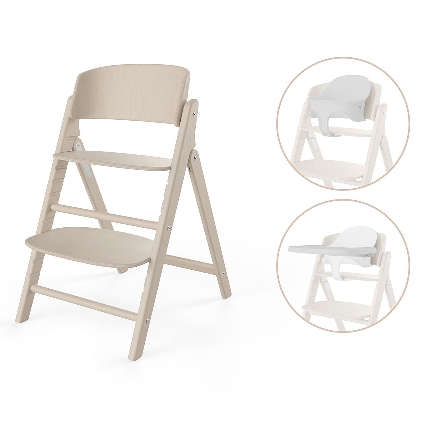 Chaise haute Cybex Click & Fold 3-en-1 – All Natural
