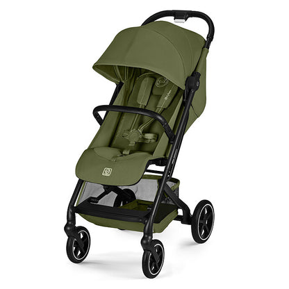 Poussette citadine ultra-compacte Cybex Beezy Moss Green pratique et confortable pour les promenades et voyages avec bébé