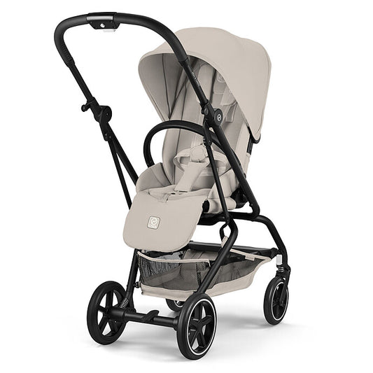 Poussette compacte Cybex Eezy S Twist+2 Dune Grey avec siège rotatif pratique pour les promenades et voyages avec bébé