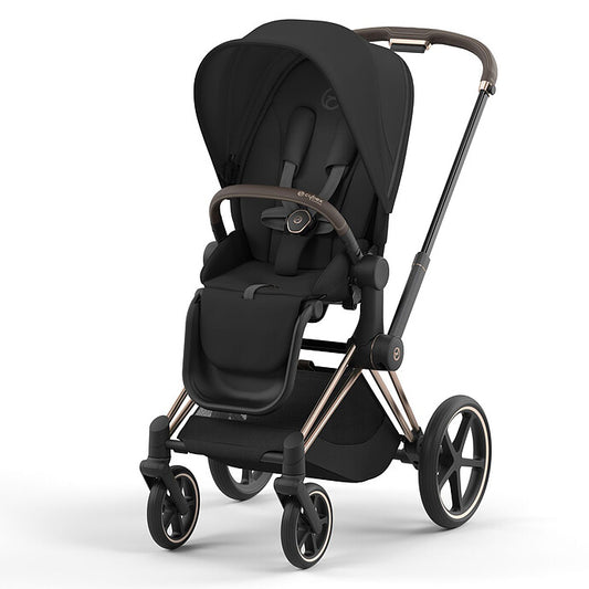 Poussette Cybex Priam 4 – Rosegold / Sepia Black vue avant