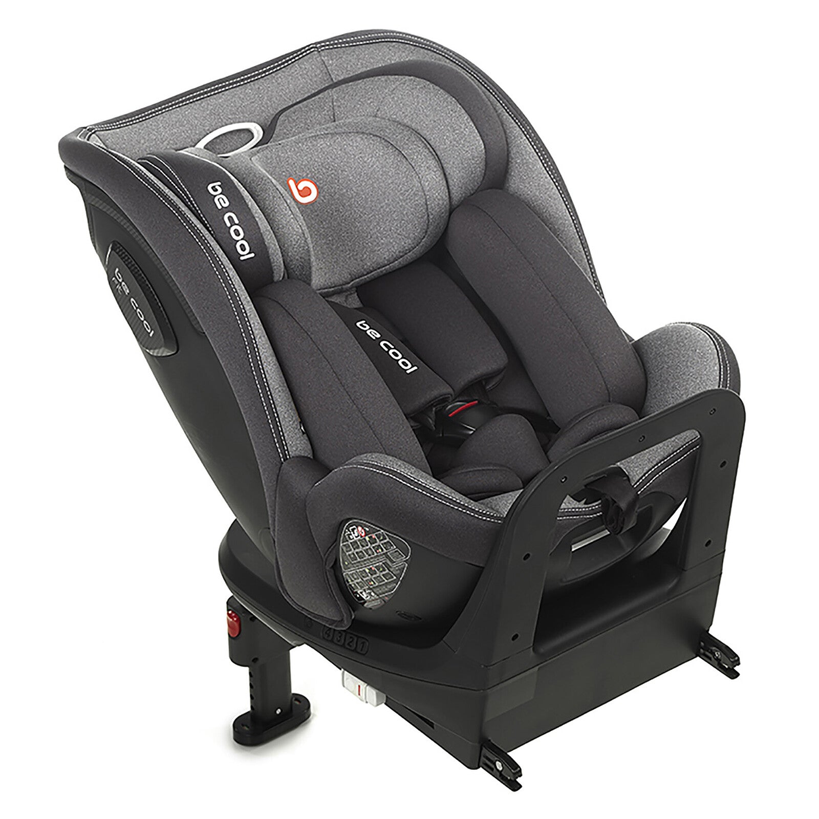 Siège auto Be Cool Fit i-Size Groupe 0+/1 Iron – vue de dos avec fixation Isofix

3. 