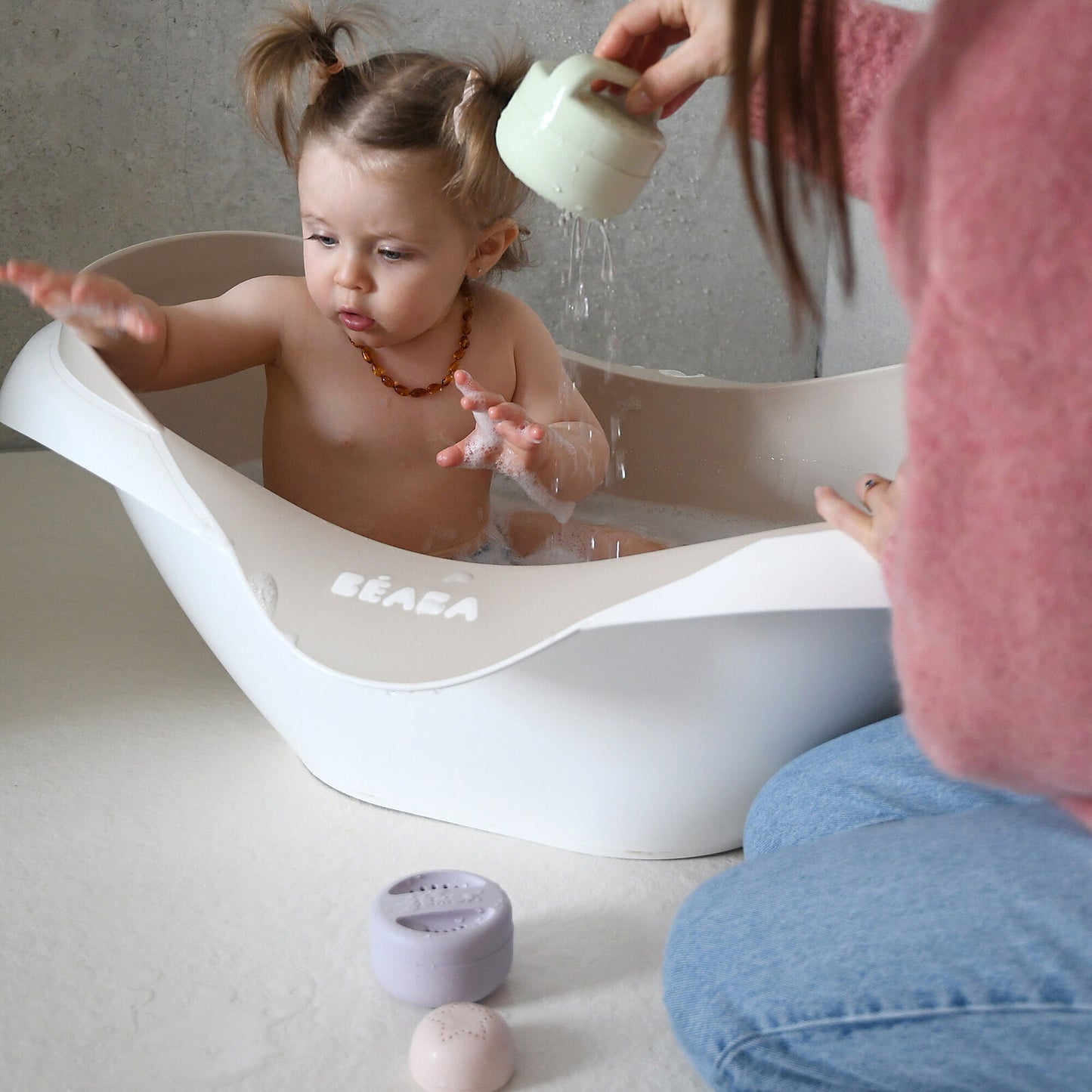 Bouchon de vidange de la baignoire Béaba Camélé’O Clay Earth