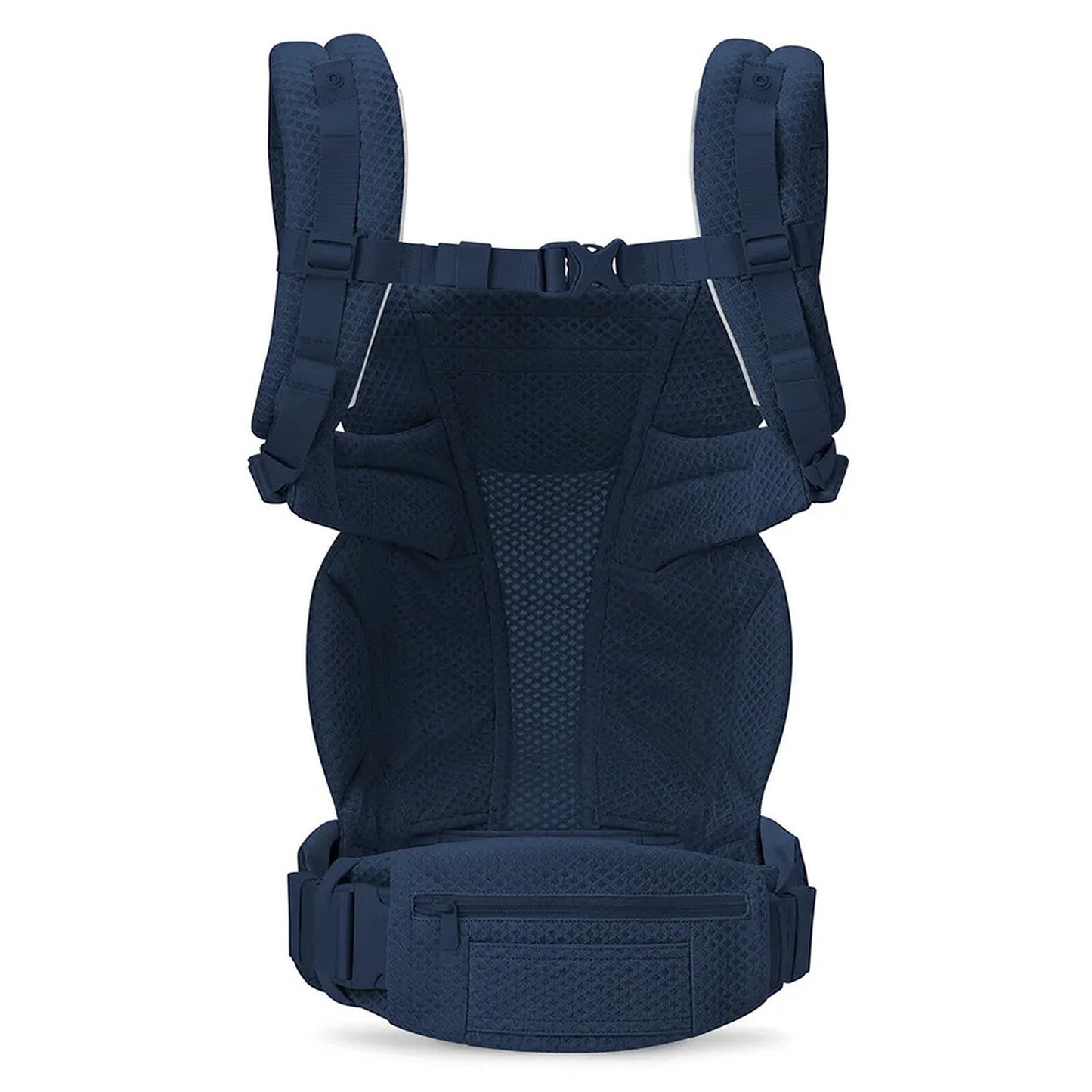 ALT : Porte-bébé Ergobaby Omni Deluxe Mesh Bleu Nuit – bébé porté face au monde

4️⃣