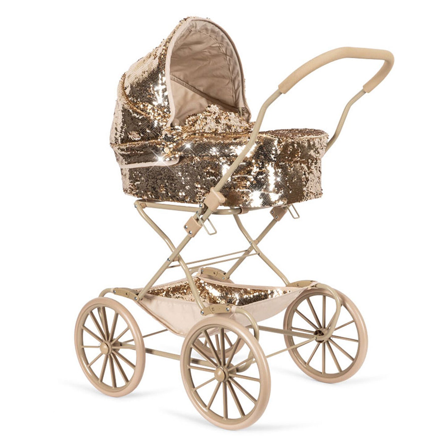 Landau pour poupée Konges Sløjd Sparkly Cherry – vue de face