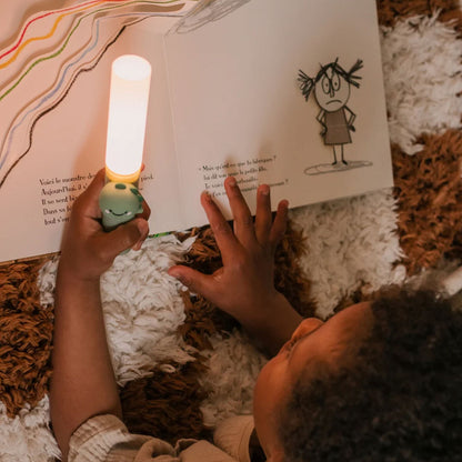 Lampe torche Dino avec support mural aimanté