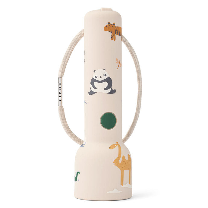 Lampe torche Liewood Gry Around the World Sandy pour enfants avec design ludique et pratique pour les aventures du quotidien