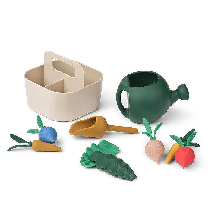 Set de jardinage Acacia Liewood Sandy Multi Mix pour initier les enfants au jardinage et aux activités en plein air