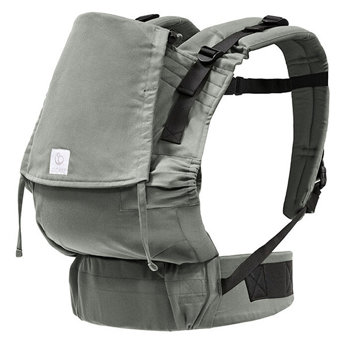 ALT : Porte-bébé Limas Carrier Flex Vert Glacier porté par