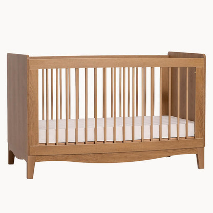 lit bébé bois naturel design moderne chambre bébé vue complète 1